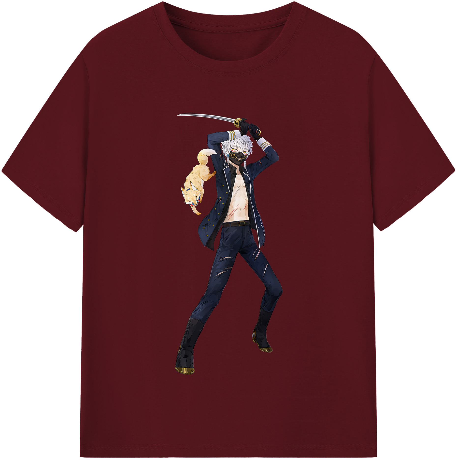 （画像用） 刀剣乱舞 Touken Ranbu 綿100％半袖Tシャツ（フロントプリント）
